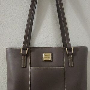 Dooney & Bourke Brown Leather Tote Bag